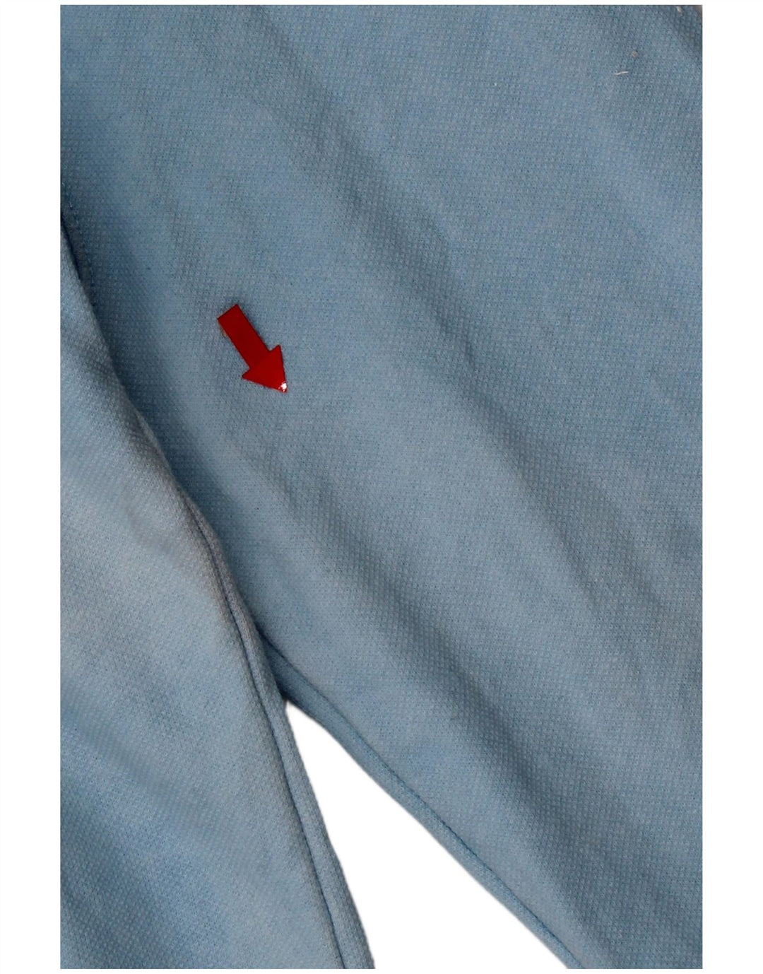 Crew Clothing Muška majica s izrezom s patentnim zatvaračem Srednje plavi pamuk