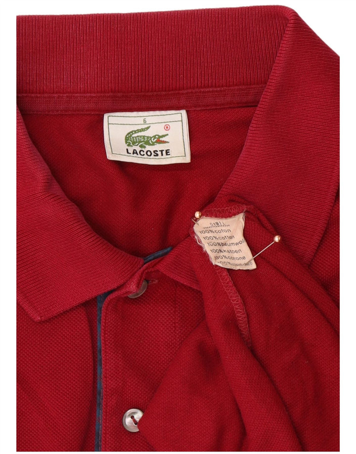 LACOSTE muška polo majica veličina 6 XL crveni pamuk