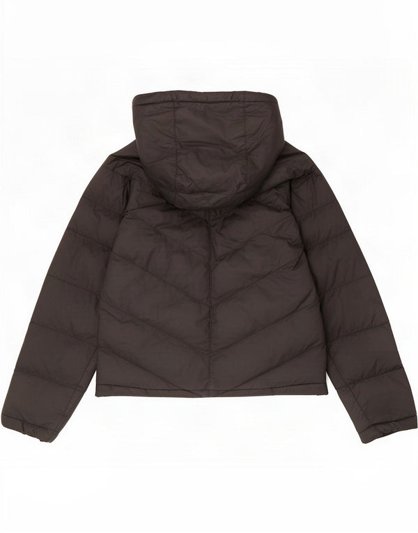 Nike Boys Hooded Padded Jacket 10-11 Years Medium Black Polyester