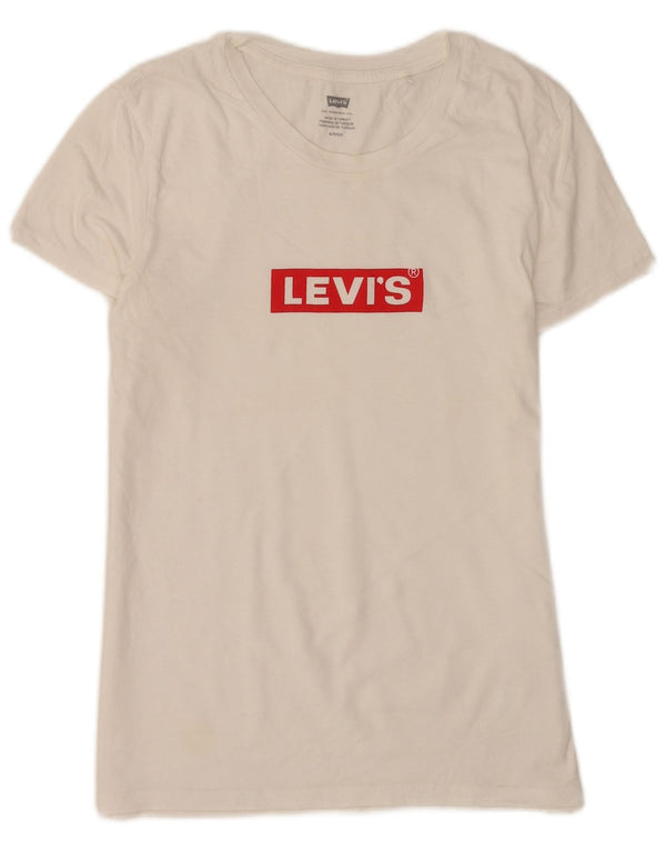Levi's ženska majica kratkih rukava s grafičkim motivima UK 8, mali bijeli pamuk