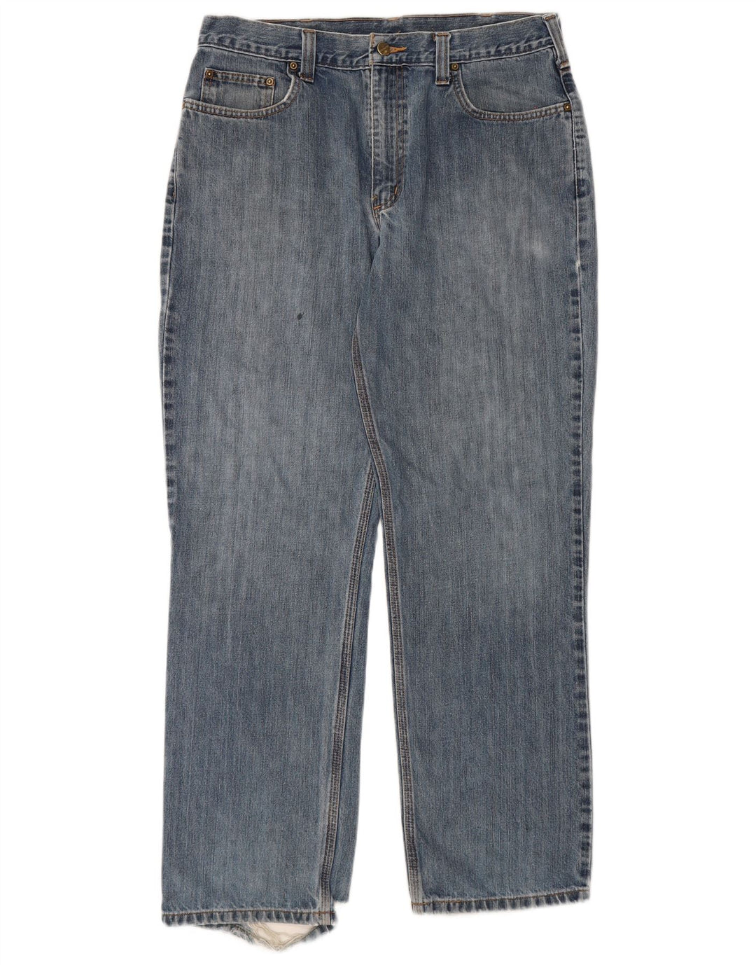 Carhartt muške ravne traperice W36 L32 plavi pamuk