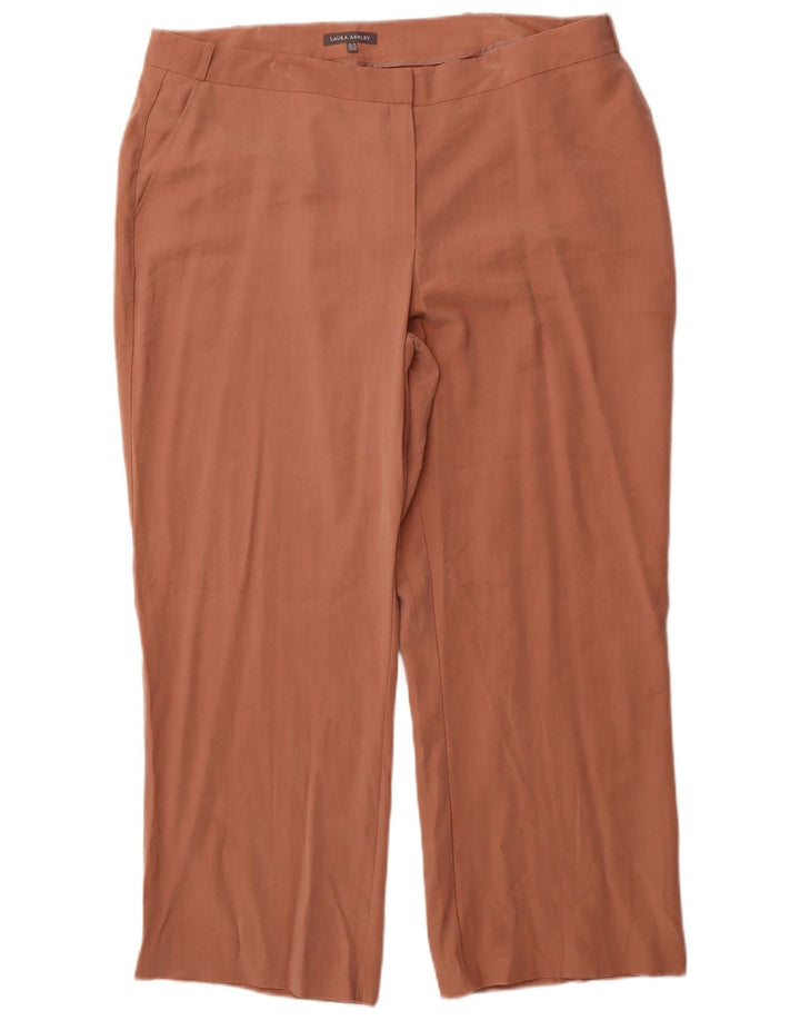 LAURA ASHLEY Ženske ravne chino hlače UK 18 XL W38 L27 Ružičasta