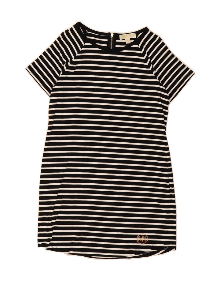 MICHAEL KORS Womens Sheath Dress UK 14 Medium Black Striped Vintage Michael Kors and Second-Hand Michael Kors from Messina Hembry 