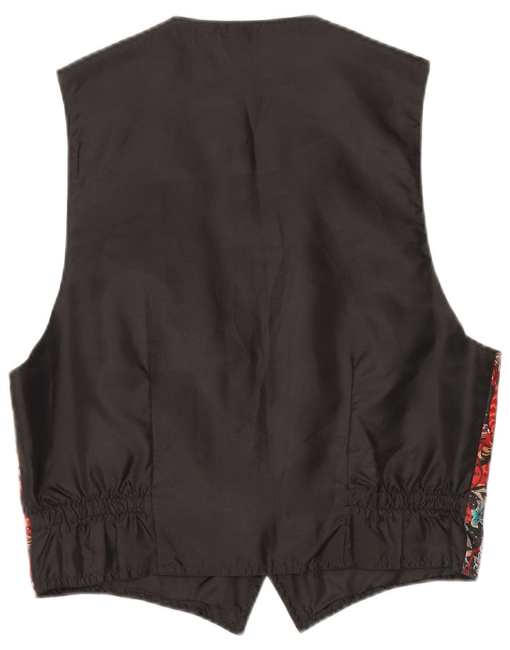 Vintage muški prsluk Srednje raznobojni cvjetni poliester