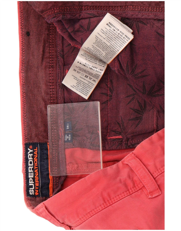 Superdry muške chino kratke hlače W36 veliki ružičasti pamuk