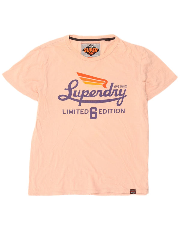 Superdry muška grafička majica kratkih rukava 3XL, ružičasti pamuk