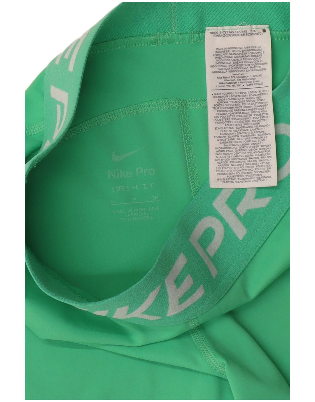 NIKE Ženske Dri Fit Graphic Sport Shorts UK 8 Mali zeleni poliester