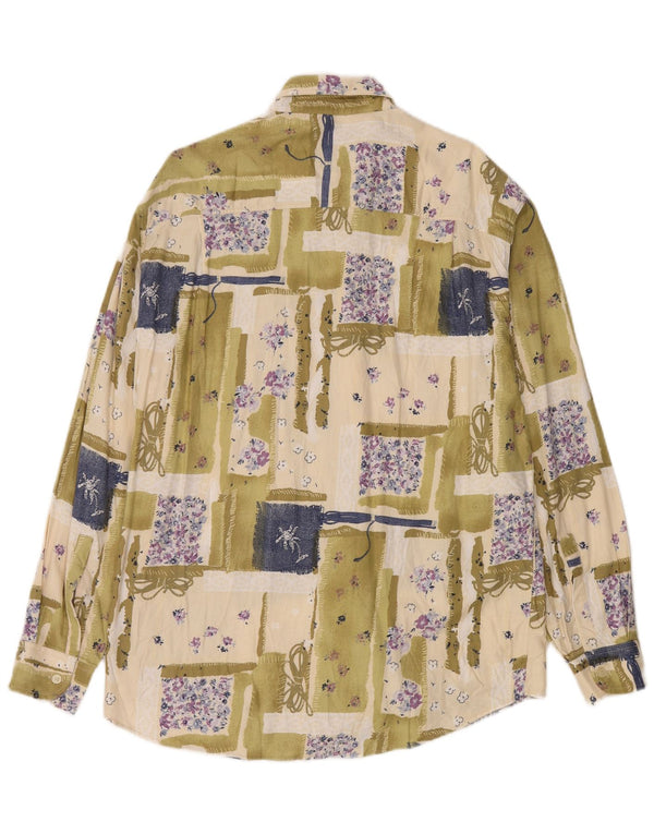 Azzurra muška košulja od velikog zelenog patchwork rajona