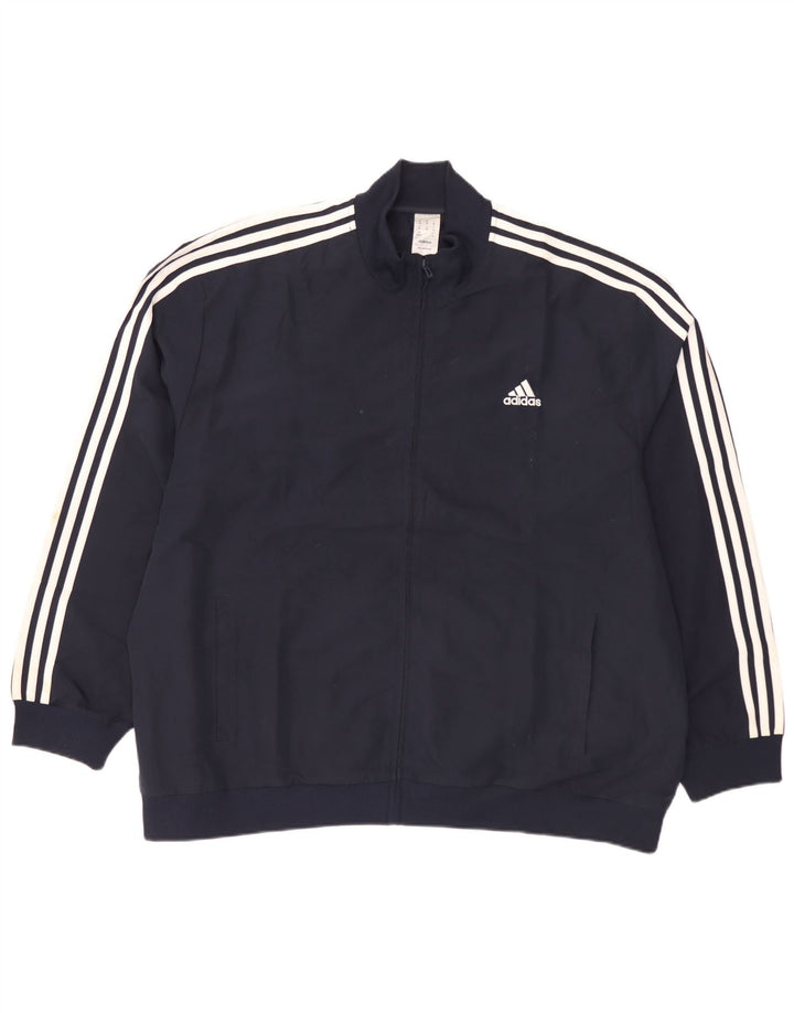 Adidas muška trenirka gornja jakna 2XL tamnoplavi poliester