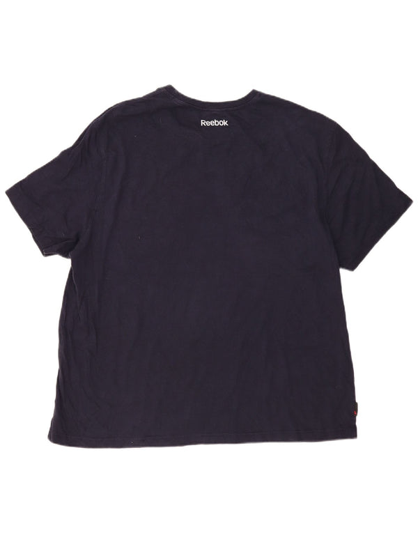 Reebok muška majica s grafičkim motivima 3XL tamnoplavi pamuk