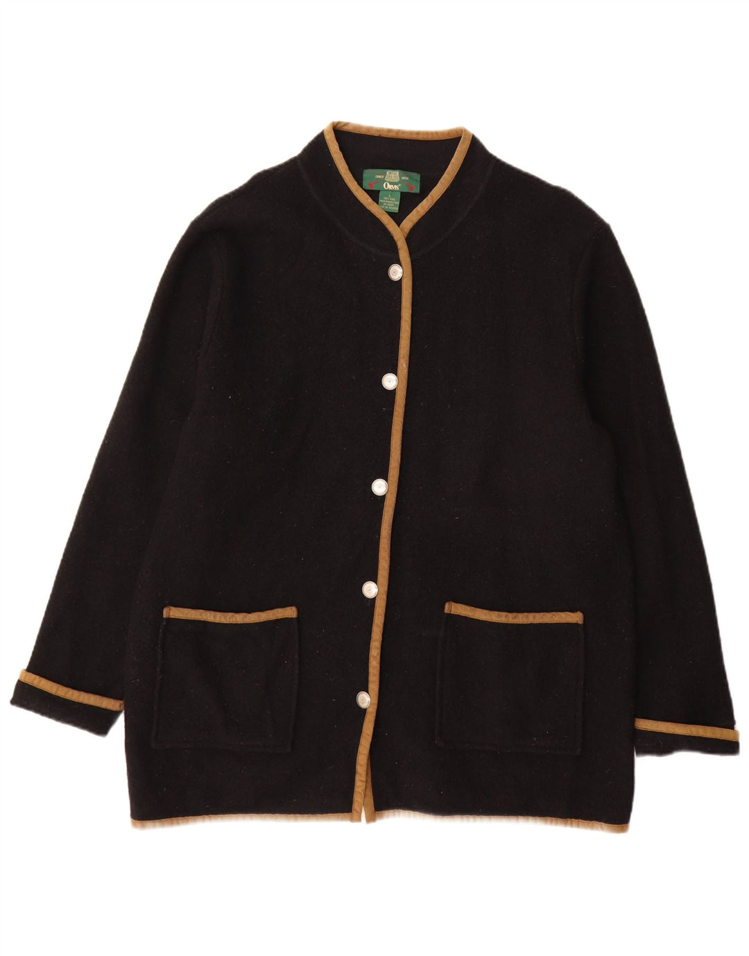 Orvis ženski kaput UK 16 velika crna vuna