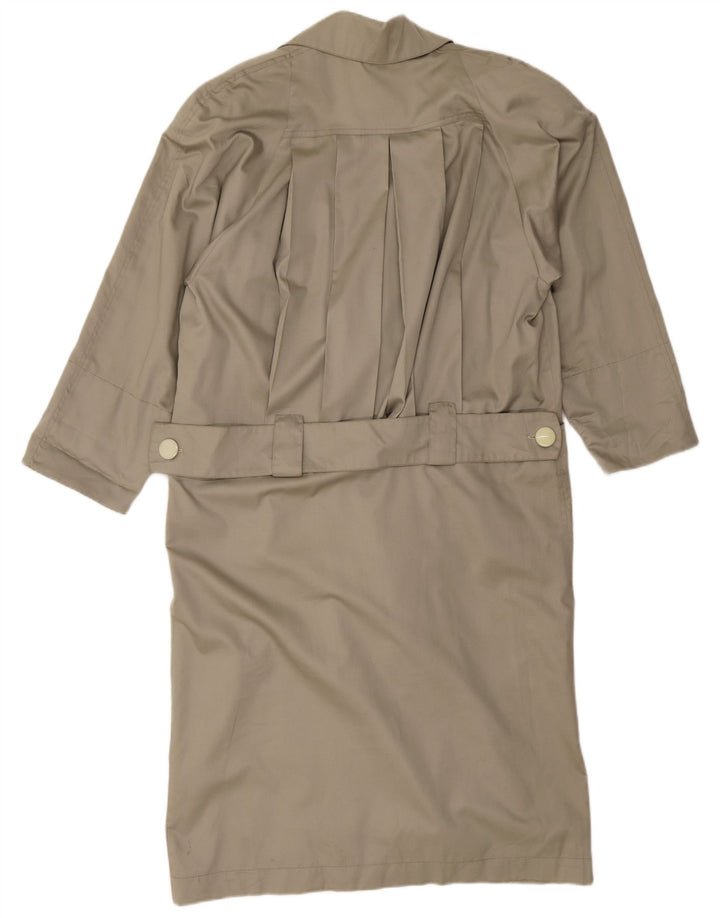 Vintage ženski trenč kaput UK 18 XL sivi