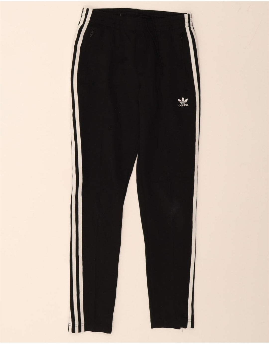 ADIDAS Womens Tracksuit Trousers UK 6 XS Black Polyester Vintage Adidas and Second-Hand Adidas from Messina Hembry 