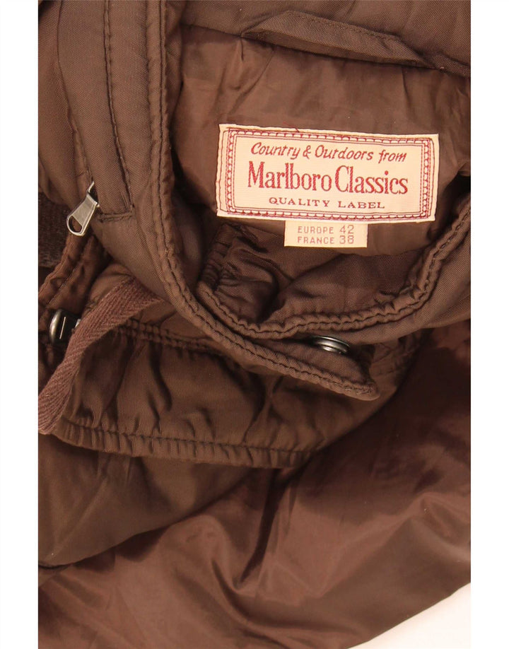 Marlboro Classics Ženska pomoćna jakna s kapuljačom EU 42, veliki smeđi najlon