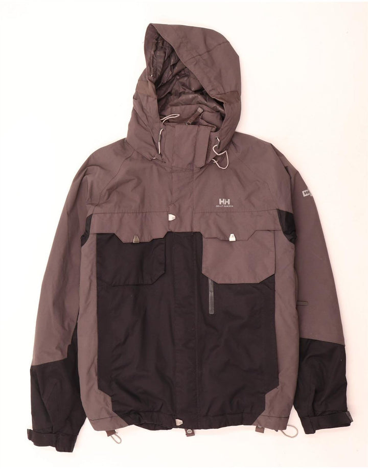Helly Hansen muška skijaška jakna s kapuljačom UK 36 Small Grey Colourblock poliamid