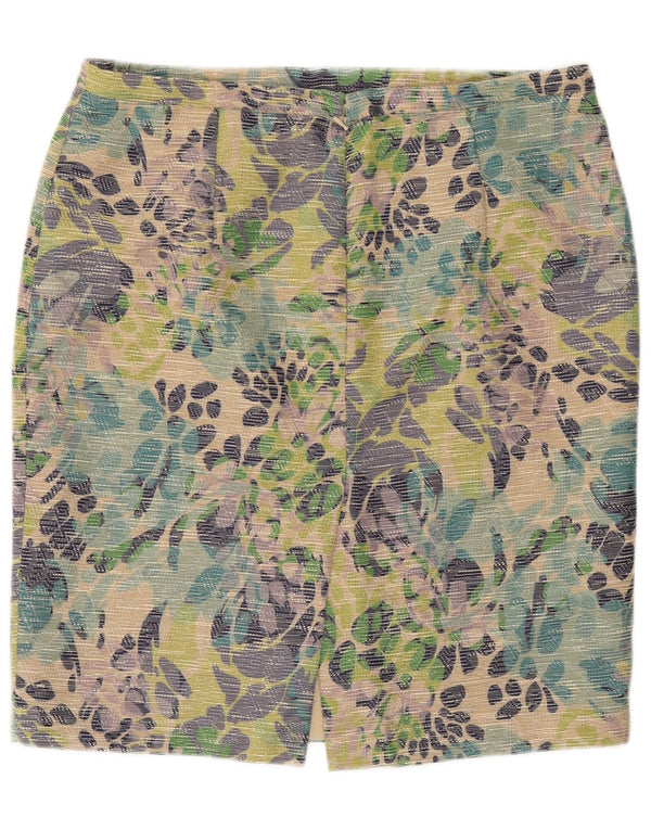 Gattinoni ženska pencil suknja UK 18 XL W36 Raznobojni cvjetni poliester