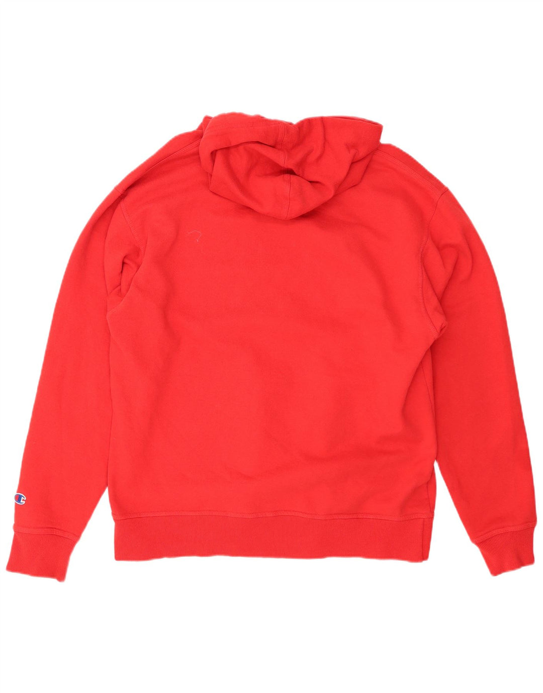 CHAMPION Mens Hoodie Jumper Large Red Cotton