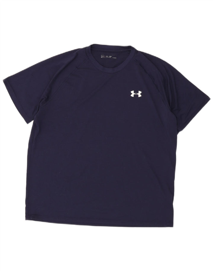 Under Armour muška majica kratkih rukava Veliki tamnoplavi poliester