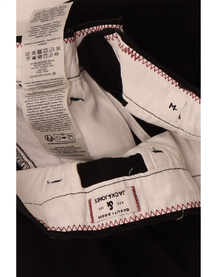 JACK & JONES Muške chino kratke hlače srednje veličine W32 crni pamuk