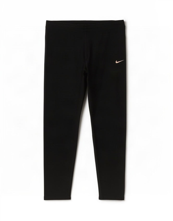 Nike Ženske Dri Fit Capri Leggings UK 14 Srednje crni poliester