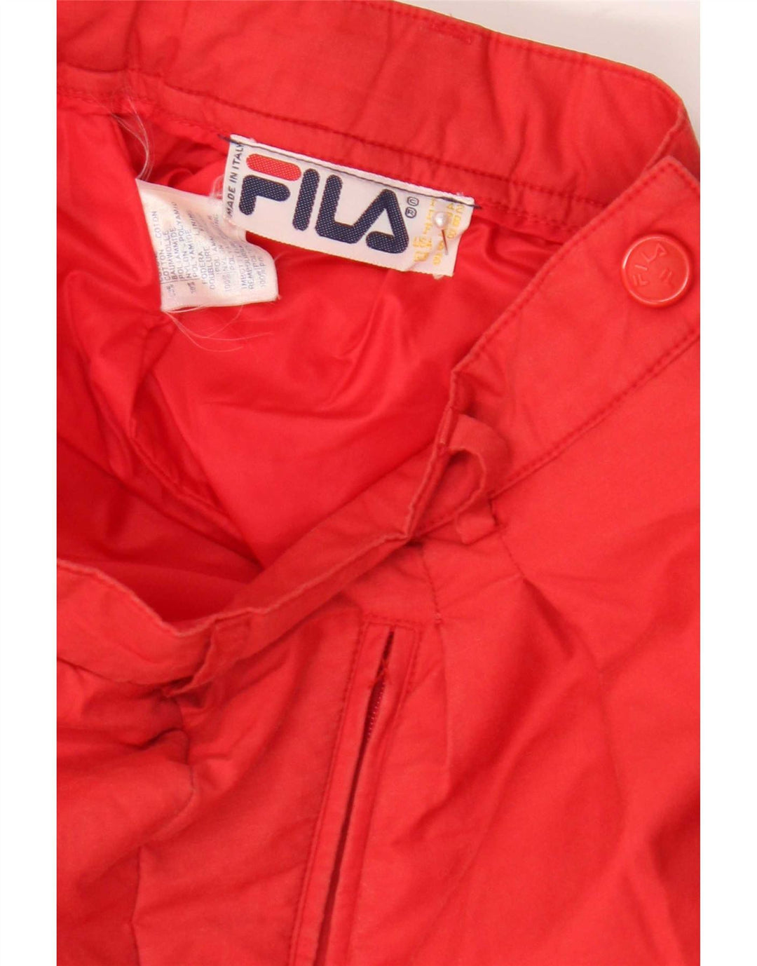 Fila ženske skijaške hlače UK 8 male crvene pamučne