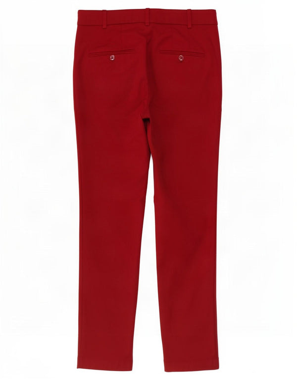 Zara ženske uske chino hlače EU 36 XS W26 L27 Bordo pamuk