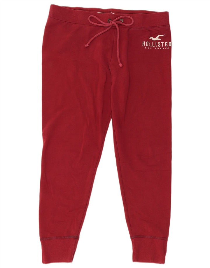 HOLLISTER Ženske trenirke HOLLISTER Graphic Hlače Joggers UK 14 Large Bordo