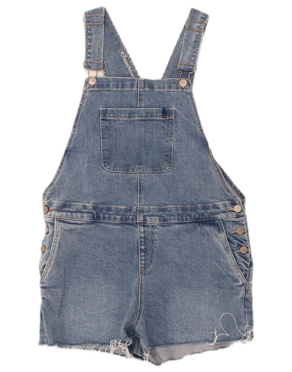 Joules ženske kratke traper hlače Dungarees UK 10 male W36 plavi pamuk