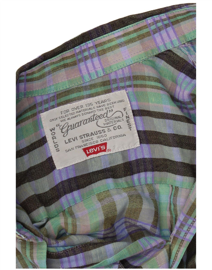 Levi's muška košulja kratkih rukava, veliki zeleni karirani