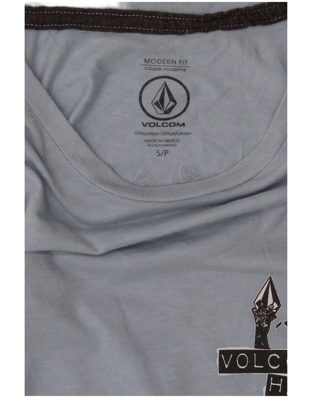 Volcom muška majica kratkih rukava modernog kroja, mali plavi pamuk