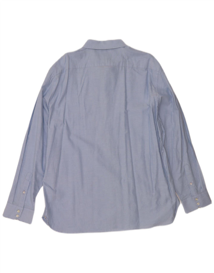 Ted Baker muška majica standardnog kroja, veličina 17 XL, plavi pamuk