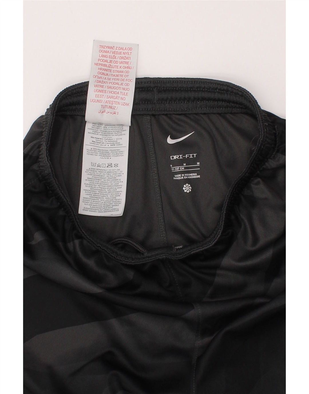 Nike Boys Liverpool Sport Shorts 10-11 Years Medium Gray Tie Dye Poliester
