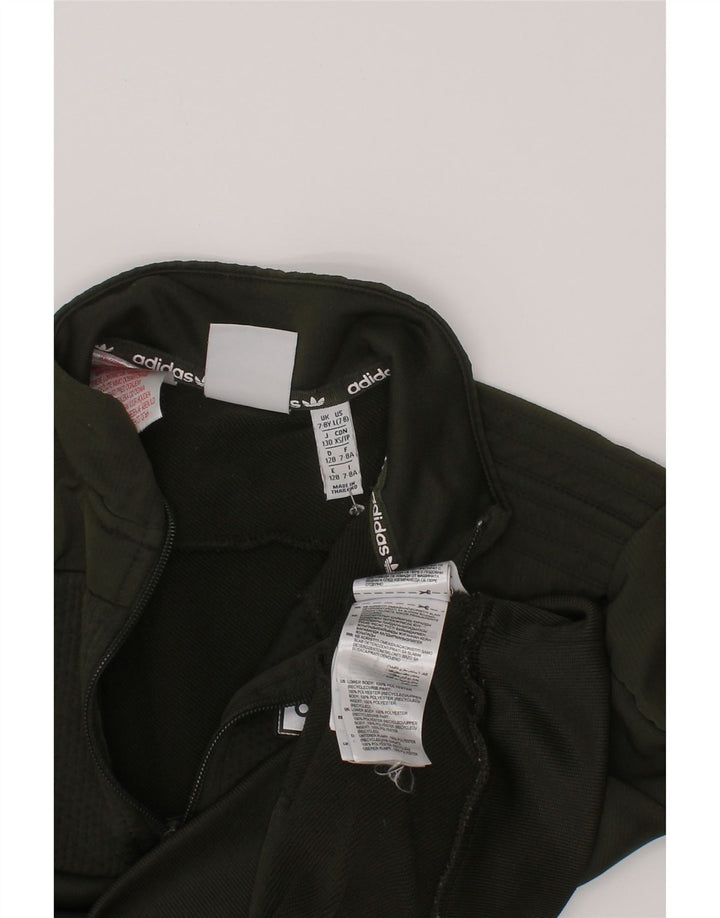 Adidas majica s kratkim izrezom s grafičkim detaljima, 7-8 godina, zeleni poliester