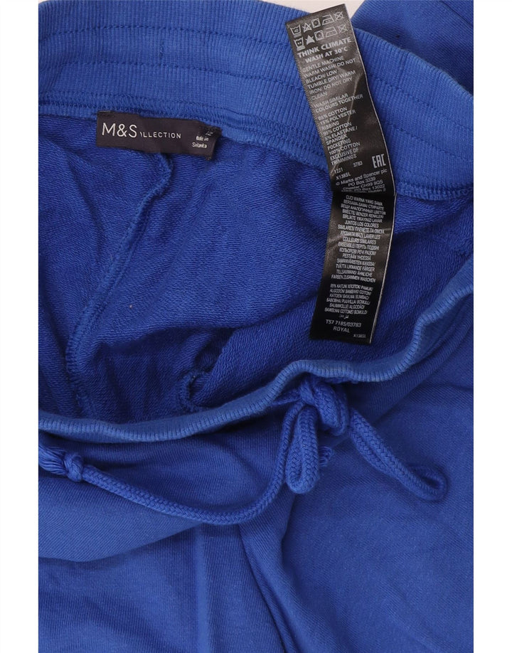 Marks & Spencer ženske sportske kratke hlače UK 12 Srednje plavi pamuk