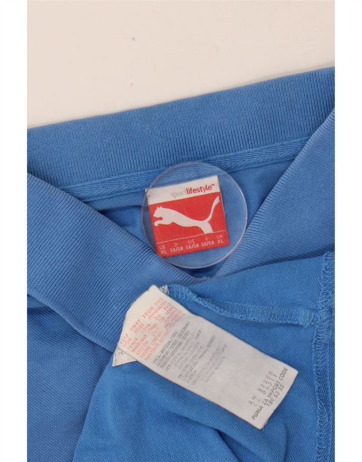 PUMA muška polo majica XL plavi pamuk