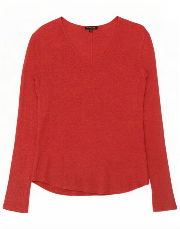 Massimo Dutti ženska majica s dugim rukavima UK 10 Small Red