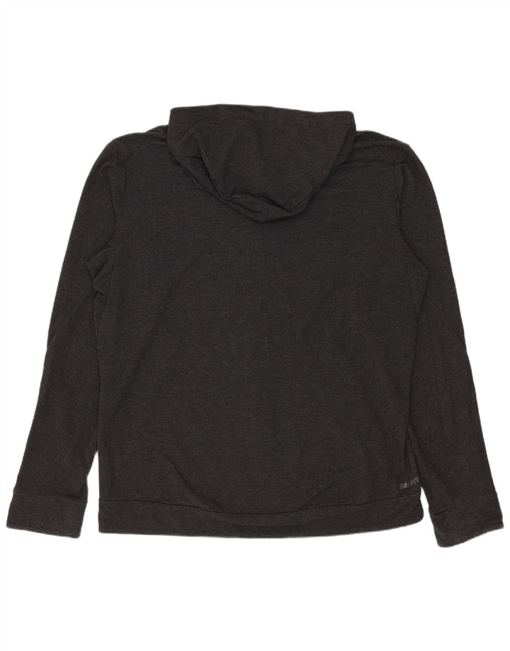 Nike muški Dri Fit Zip pulover s kapuljačom veliki sivi rajon