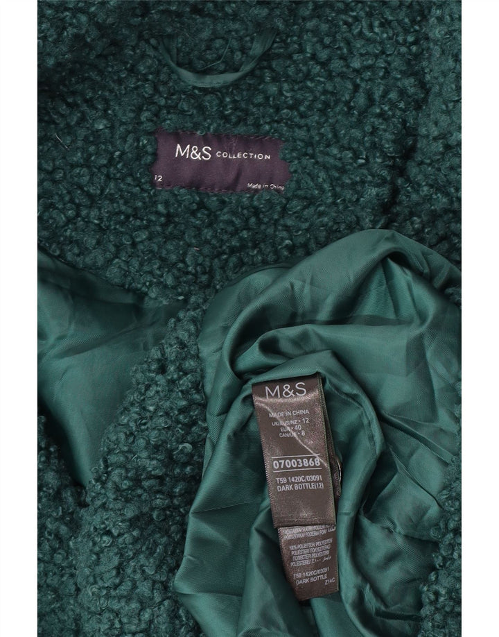 Marks & Spencer ženski kaput od flisa UK 12 Srednje zeleni poliester