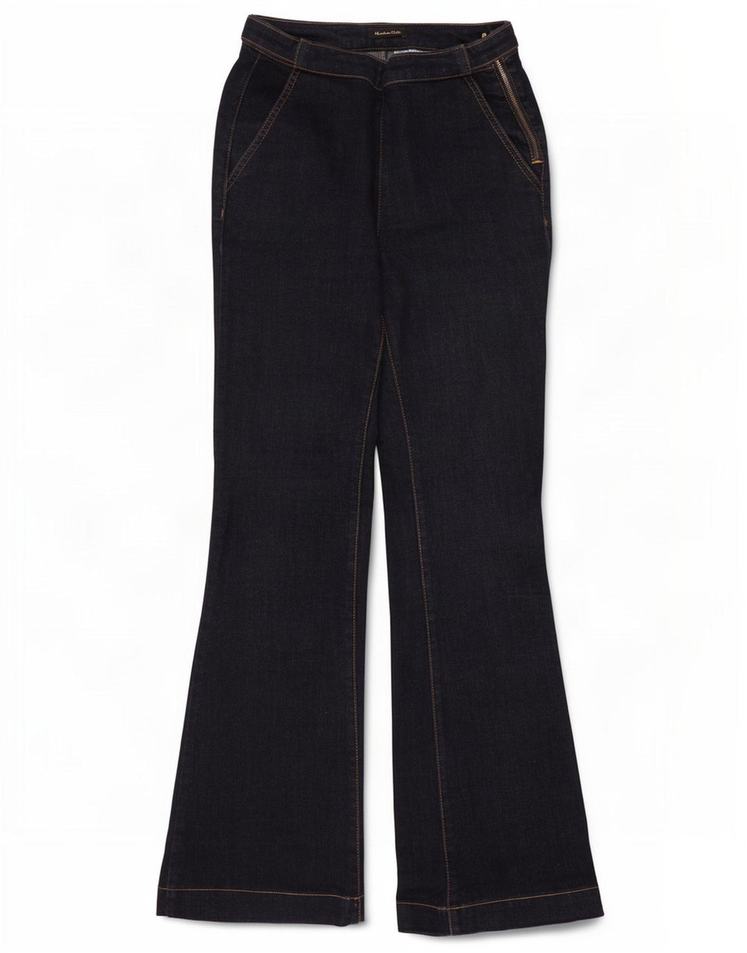 Ženske lepršave traperice Massimo Dutti W26 L30 tamnoplave