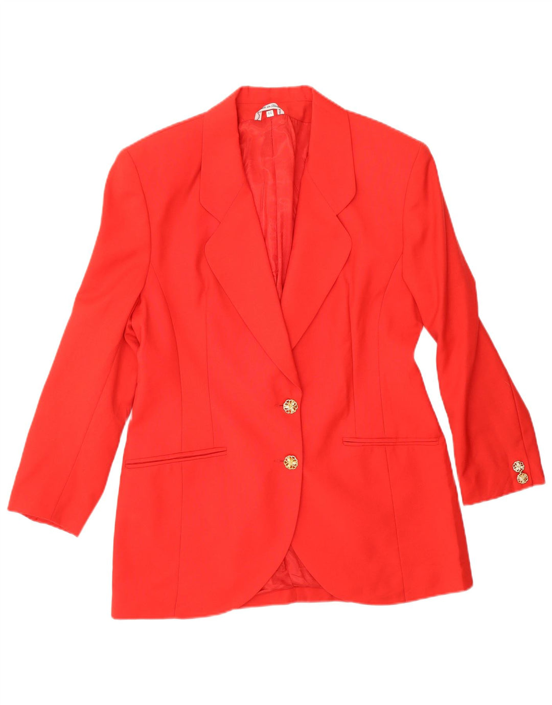 VINTAGE Ženska dvodijelna suknja s 2 gumba IT 44 Srednja W26 Crvena vuna