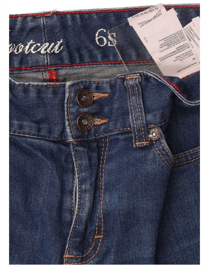 TOMMY HILFIGER Ženske Bootcut traperice US 6 Srednje W30 L30 Plavi pamuk