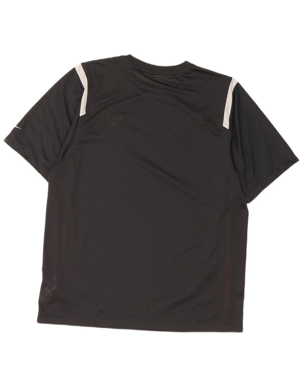 Nike muška Dri Fit majica kratkih rukava UK 42/44 veliki crni poliester u boji