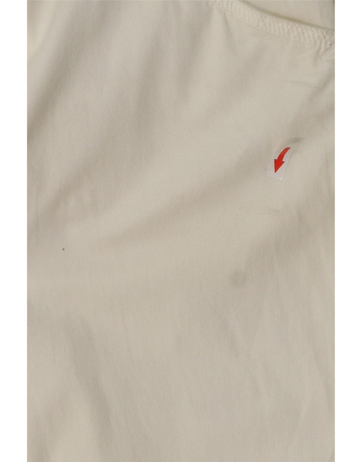 TRUSSARDI ženske ravne ležerne hlače IT 46 Large W30 L32 Bijele