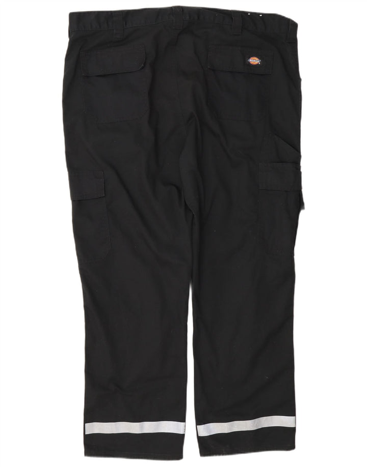 Dickies muške ravne kargo hlače W40 L28 crni poliester u boji