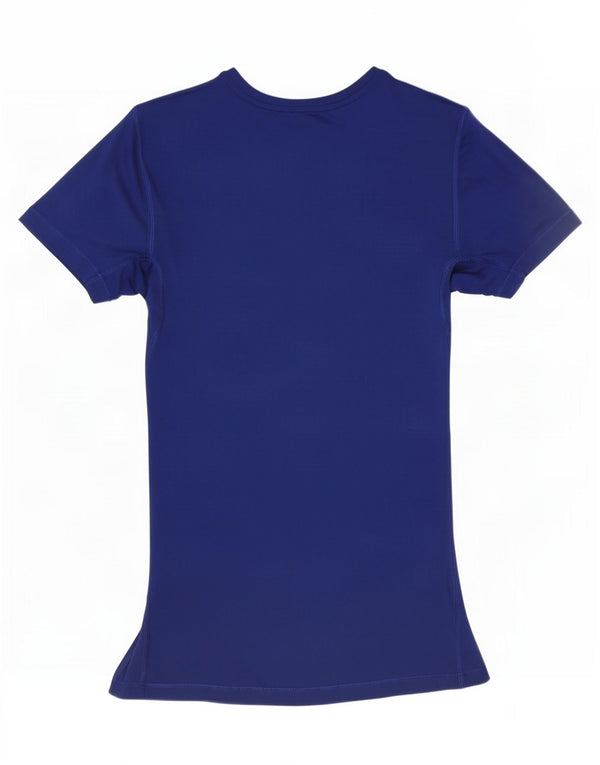 Nike Ženska Dri Fit majica kratkih rukava UK 10 Small tamnoplavi poliester