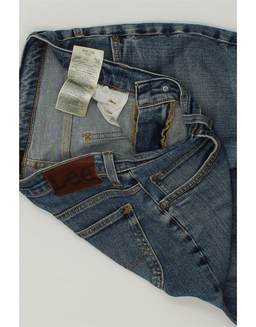 LEE Womens Rider Slim Jeans W31 L32  Blue Cotton Vintage Lee and Second-Hand Lee from Messina Hembry 