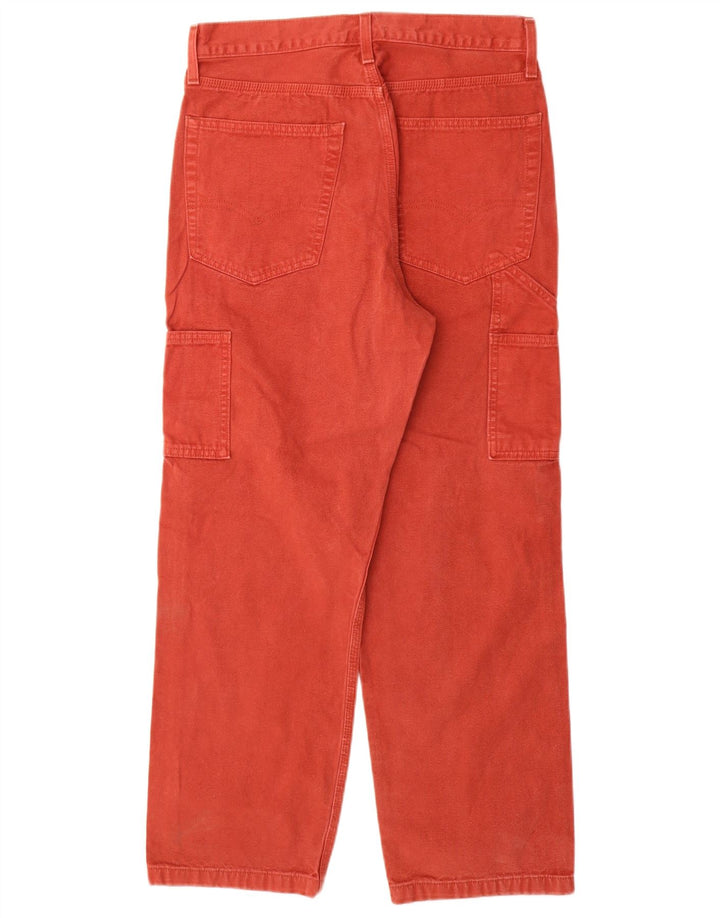 Levi's muške Cargo ravne traperice W30 L30, crveni pamuk