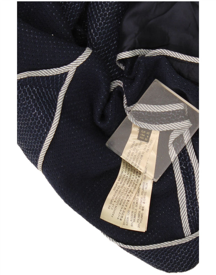 Massimo Dutti Ženska jakna sako s 1 gumbom EU 40 srednje tamnoplavi pamuk