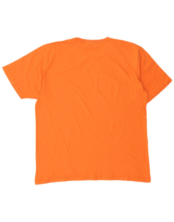 CHAMPION Mens T-Shirt Top Large Orange