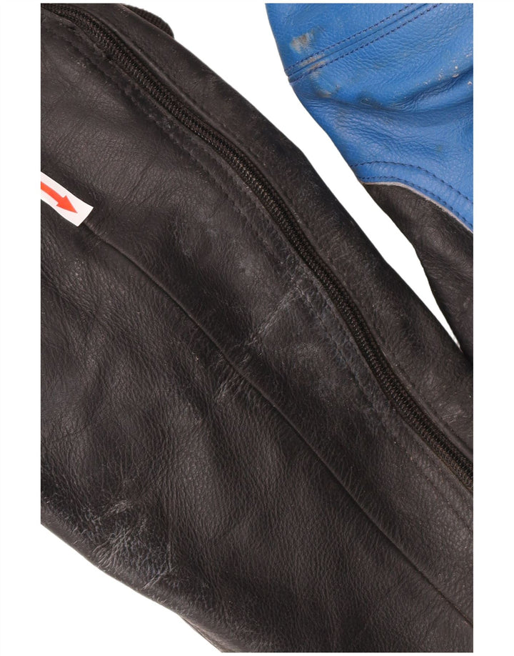 AXO muški Racer grafički kožni kombinezon IT 56 2XL plava koža u blokovima boja